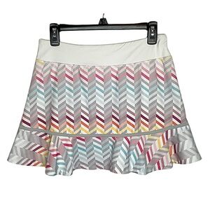 Lija Chevron Zig Zag Skirt Skort